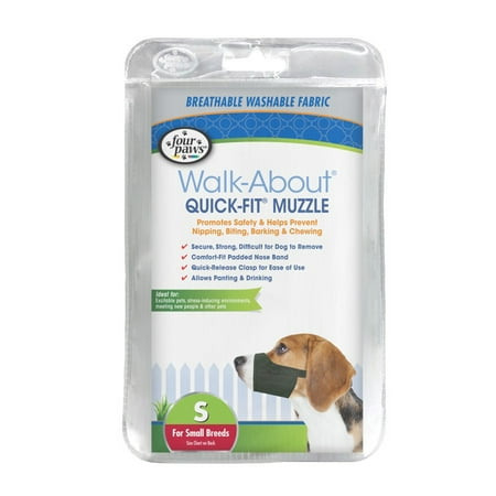 Four Paws Quick Fit Muzzle - Size 2 - Small Dog Muzzle - Fits 5.5" Snout