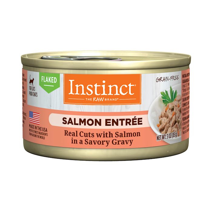 Nature's Variety Instinct Cat Food, Flaked Salmon Entrée, Grain-Free, 3 oz Can