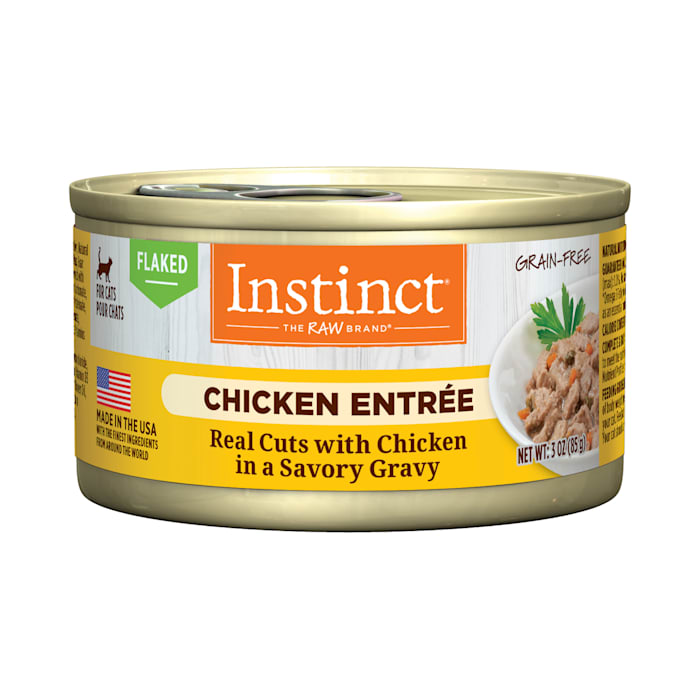 Instinct Cat Flaked Chicken Entrée (Grain-Free) Wet Food, 3 oz Can