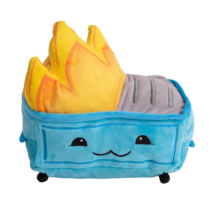 Snugarooz Dumpster Fire Plush Dog Toy - Squeaky, Crinkly, Eco-Friendly Fun!