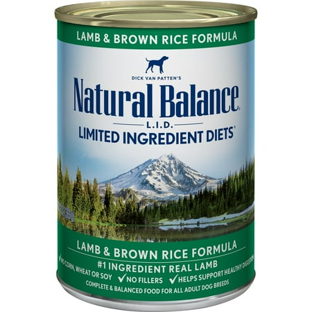 Natural Balance L.I.D. Lamb & Brown Rice Wet Dog Food, 13 oz Can