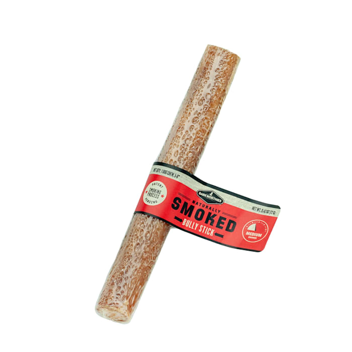 Barkworthies Smoked Bully Sticks Dog Treats, 6 Inch, 75 Count
