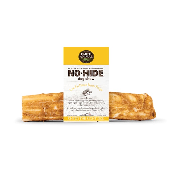 Earth Animal No-Hide Peanut Butter Chew - 7 inch Medium Dog Treat