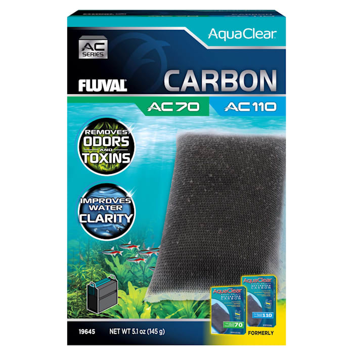 Fluval AquaClear AC70/AC110 Power Filter Carbon Insert, 5.1 oz Activated Carbon, Fresh & Saltwater Aquariums