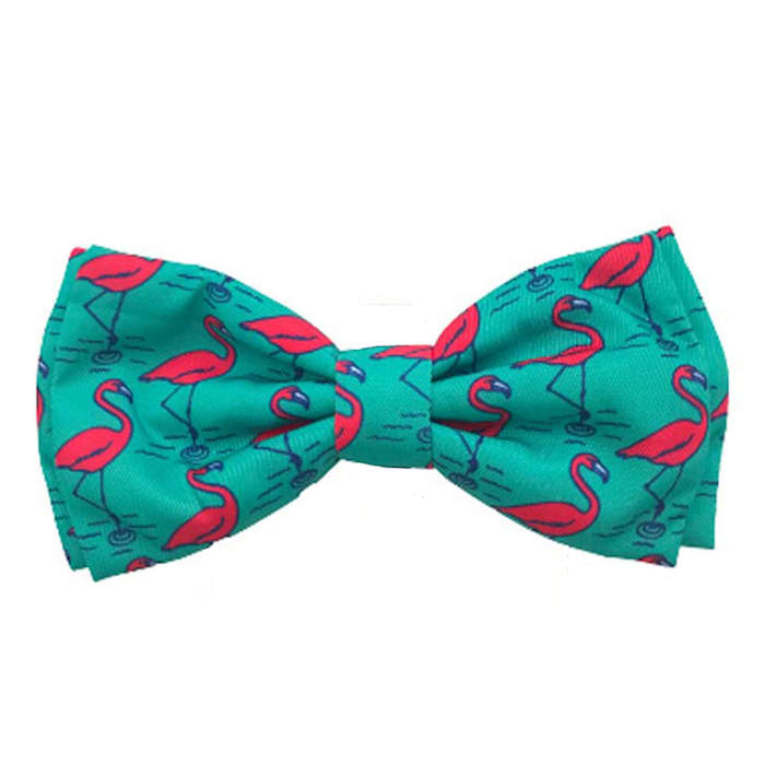 Huxley & Kent Bow Tie for Dogs and Cats, Flamingo, Small