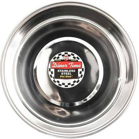 Spot 6068 10 qt. Mirror Finish Stainless Steel Dog Bowl -...