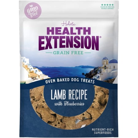 Health Extension Oven-baked Dry Dog Treat Lamb with Blueb...