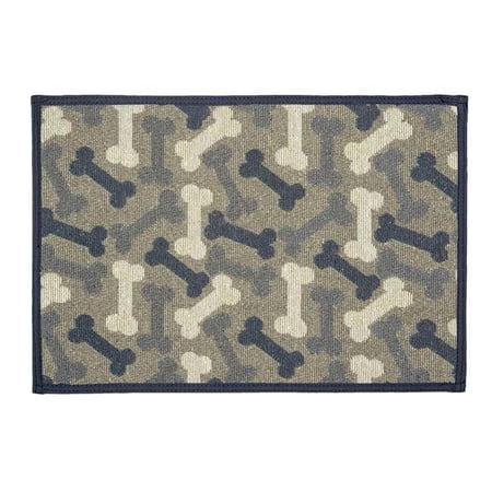 Loving Pets 842982075658 Bella Fashion Mats  Denim - Bone...
