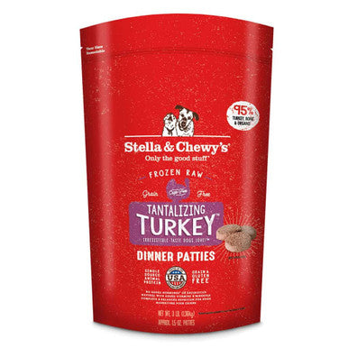 Stella & Chewy's Tantalizing Turkey Dinner Frozen Raw Dog Food Patties, 6 lb