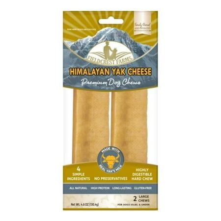 Fieldcrest Farms Himalayan Yak Cheese Dog Chew - Large - 2 Pack
