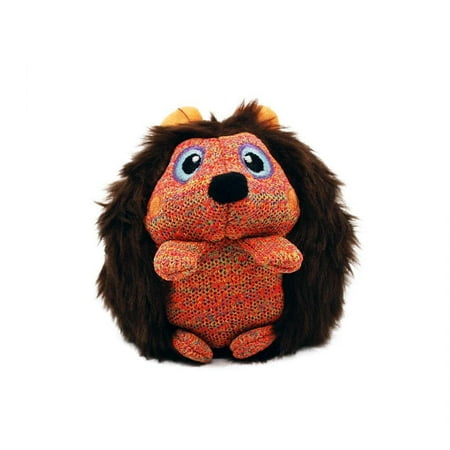 KONG ZigWigz Hedgehog Dog Toy - Medium, Squeaky Plush Fetch Toy