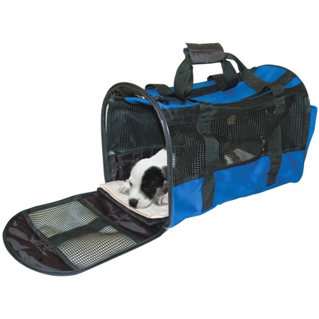 Jeffers Pet Carrier, Blue, Small, 20"L