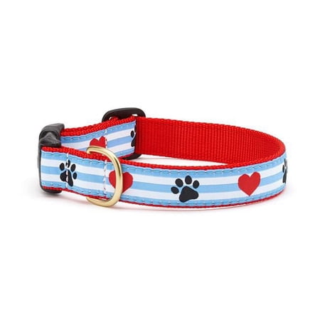 Up Country PPSCQ6W Pawprint Stripe Pet Collar - 2XL