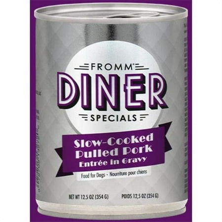 Fromm Diner Specials Slow Cooked Pulled Pork Entree in Gravy Dog Food, 12.5 oz Can