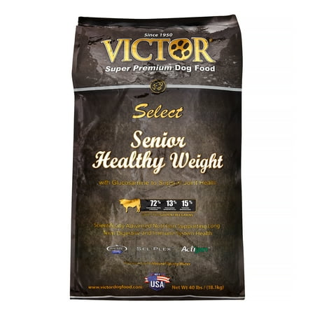 Victor Select Senior Healthy Weight Dog Food - Beef & Brown Rice - 40lb
