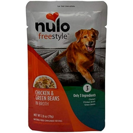 Nulo FreeStyle Chicken & Green Beans in Broth Pouch Dog Food 2.8oz