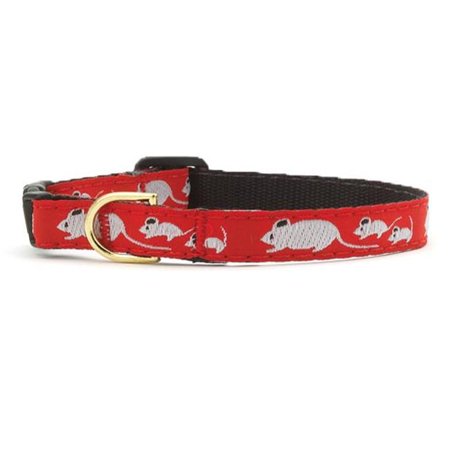 Up Country Mouse Cat Collar - 10 Inch - Breakaway Safety Buckle