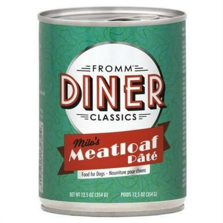 Fromm Diner Classic Milo's Meatloaf Pate Canned Dog Food - 12.5 oz Can