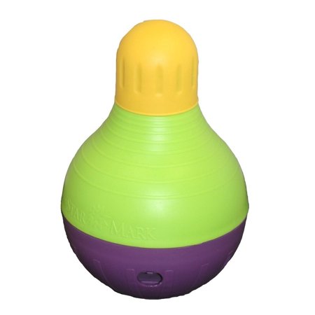 Starmark Bob-A-Lot Treat Dispensing Dog Toy - Interactive Wobble Feeder, Large