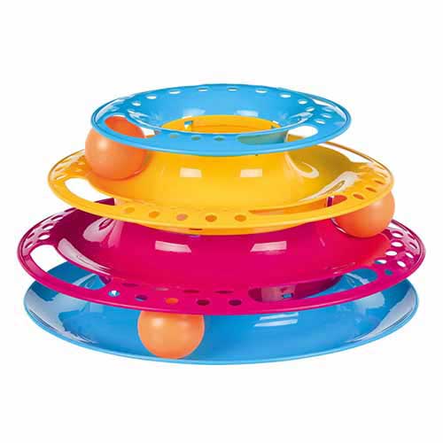 Trixie Cat Activity Catch the Balls Circle Track Interactive Toy