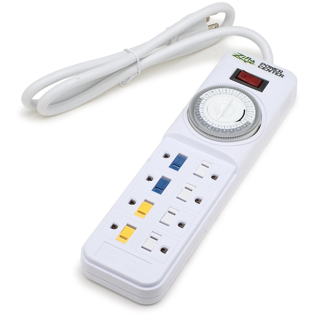 Zilla 11573 Analog Timer Power Center, 8 Outlets - 1875-Watt Reptile Terrarium Power Strip