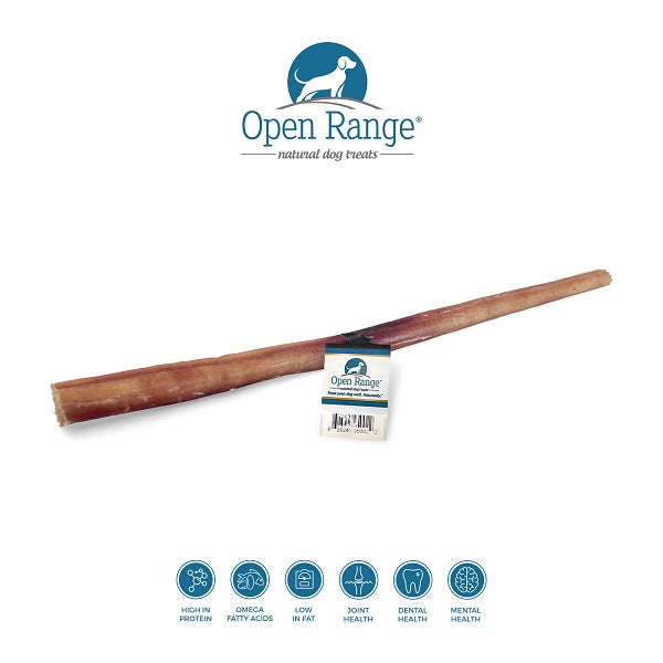 Open Range Odor Controlled Bully Stick - 11-12 Inch, Single Ingredient Beef Dog Chew