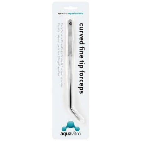 aquavitro Steel Curved Fine Tip Tweezers / Forceps Aquarium Tool