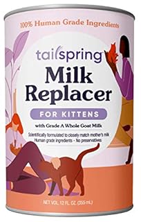Tailspring Kitten Milk Replacer, Liquid, Ready-to-Feed Goat Milk, 12 fl oz