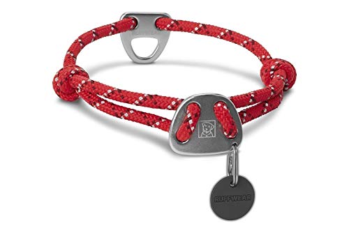 Ruffwear Knot-a-Collar Dog Collar, Blue Atoll, Large (20-26 in) Adjustable Reflective