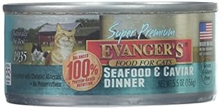 Evanger's Super Premium Seafood & Caviar Dinner Wet Cat Food - 5.5 oz Can