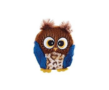 Ethical Pet Spot Hoots Owl Plush Squeaker Dog Toy - 3 inch Assorted Colors