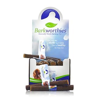 Barkworthies Rabbit Sausage Sticks Dog Treats - Natural Single Ingredient Chew