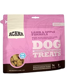 Acana Singles Lamb & Apple Freeze-Dried Dog Treats, 3.25 oz, Grain-Free, Limited Ingredient Diet