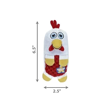 KONG Huggz Farmz Chicken Dog Toy, Small