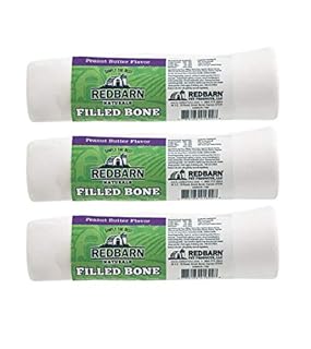 Redbarn Natural Filled Bone Dog Treat - Large, Peanut Butter Flavor