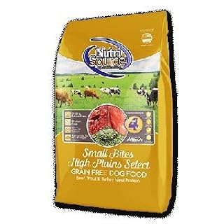 NutriSource Grain Free High Plains Select Small Bites Dry Dog Food - 5 lb