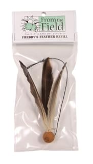 From The Field Freddy's Feather Wand Refill | Natural Cat Toy Replacement