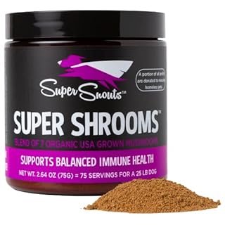 Super Snouts Super Shrooms Mushroom Immune Support Supplement for Dogs & Cats, 75g/2.64oz