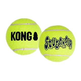 Kong Squeakair Ball Dog Toy - Medium - Squeaker Tennis Ball