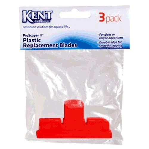Kent Marine Pro Scraper I & II Replacement Plastic Blades - 3 Pack Aquarium Scraper Blades