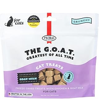 Primal The G.O.A.T. Cat Treats - Crunchy Freeze-Dried Chicken & Goat Milk - 1oz