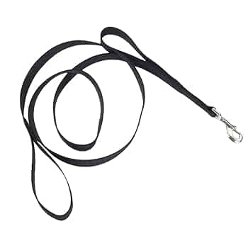 Coastal Loops 2 Double Handle Dog Leash, Black, 1" x 6'