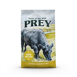 Taste of the Wild Prey Angus Beef Limited Ingredient Dry Cat Food, 6 lb