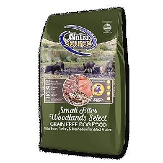 NutriSource Grain Free Woodlands Small Bites Dog Food - Wild Boar, Turkey & Menhaden Meal - 5 lb Bag