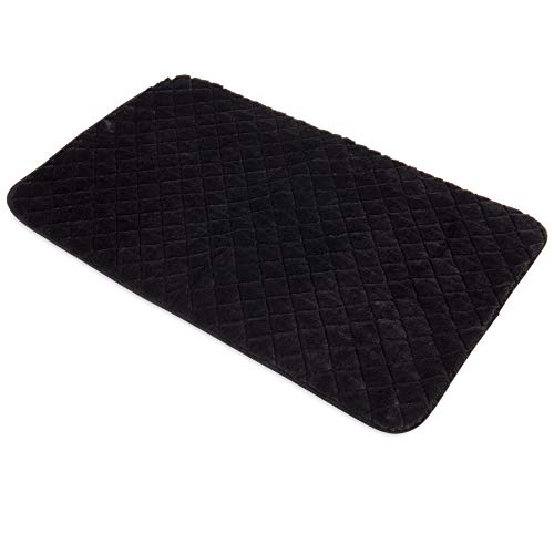SNOOZZY BLACK 47X28 QUILTED MAT