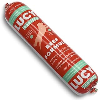 Lucy Pet Products Beef Formula Dog Food Roll 4 lb, (100600047) (B09KP2Y3QP)