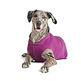 Gold Paw Series Stretch Fleece Dog Coat - Eggplant - Size 4