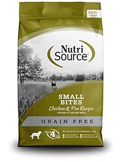 NutriSource Grain Free Small Breed Small Bites Chicken and Pea Dry Dog Food