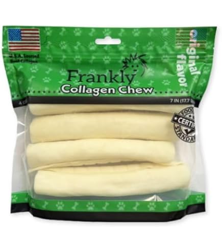 Frankly Natural Collagen Wraps - Beef Flavor, 5-6 inch, 5 Count - Dog Chews