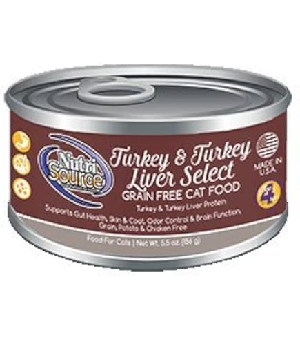 NutriSource Canned Cat & Kitten Food - Chicken, Turkey & Lamb Recipe - 5 or 5.5 oz Can